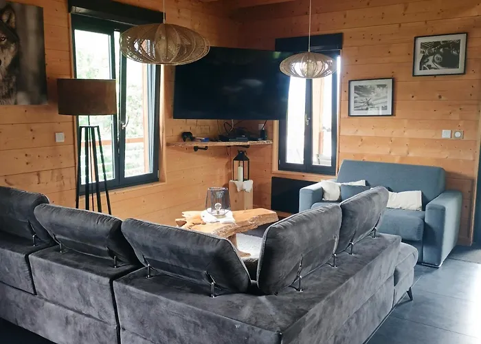 Bois Le Havre Du Sotre Sauna Panoramique Jacuzzi 14 Personnes Et 1 Bebe Horská chata