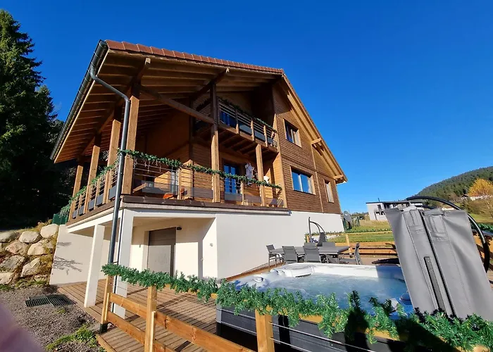 Bois Le Havre Du Sotre Sauna Panoramique Jacuzzi 14 Personnes Et 1 Bebe * Gérardmer
